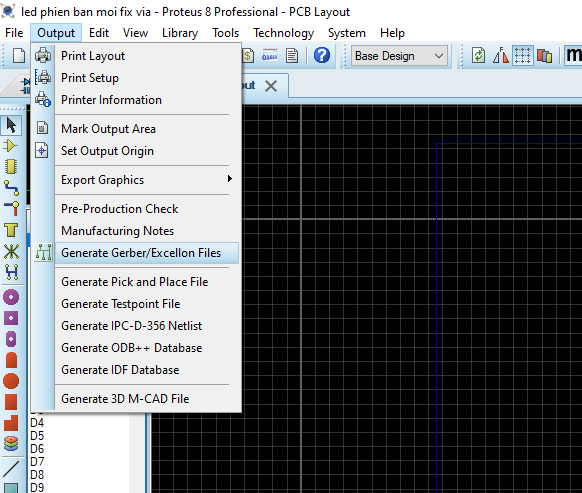 null Xuất file Gerber
