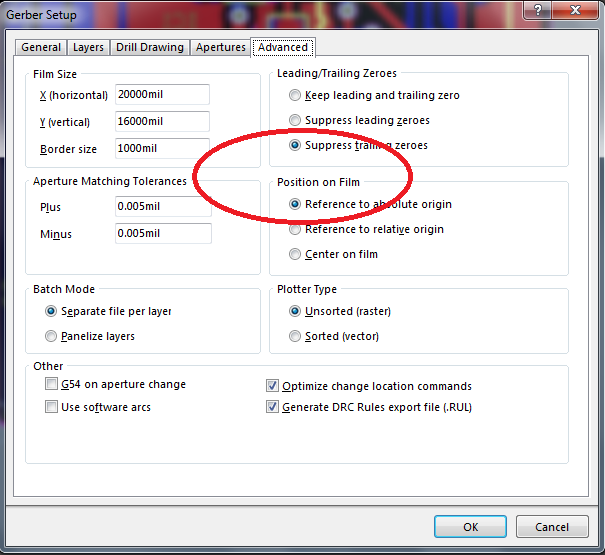 null Cấu hình xuất file Gerber